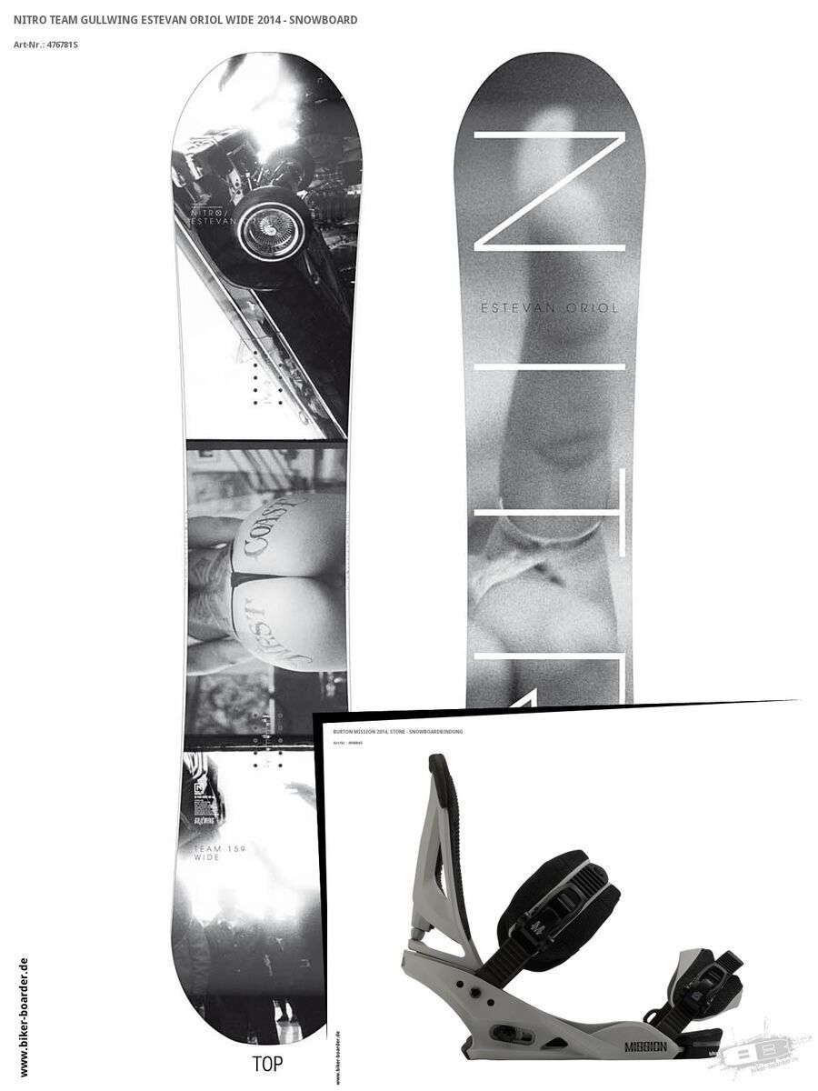 Set: Nitro Team Gullwing Estevan Oriol Wide  + Burton Mission (494004S) - Bild 1