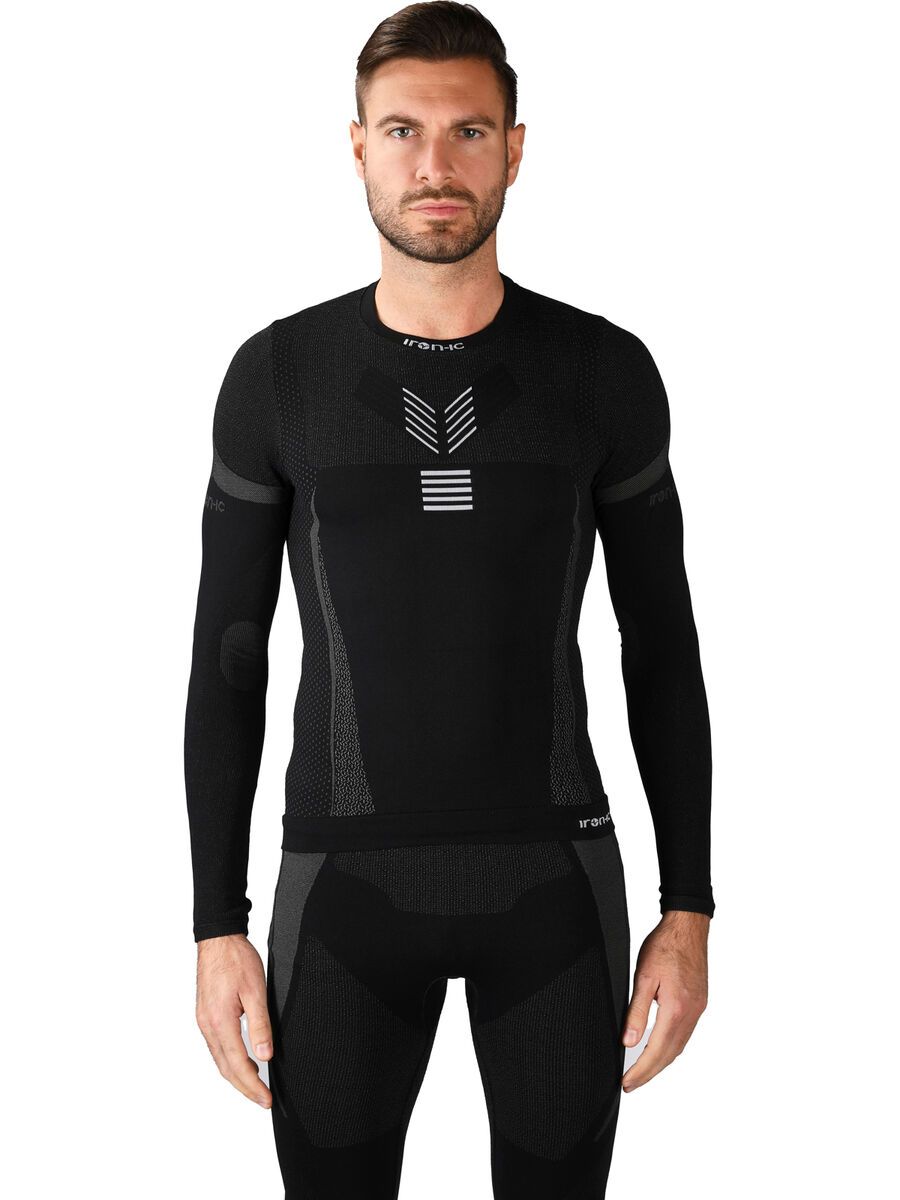 Iron-ic Long-Sleeve T-Shirt Performance 3DN Advance - Man, black - Bild 1