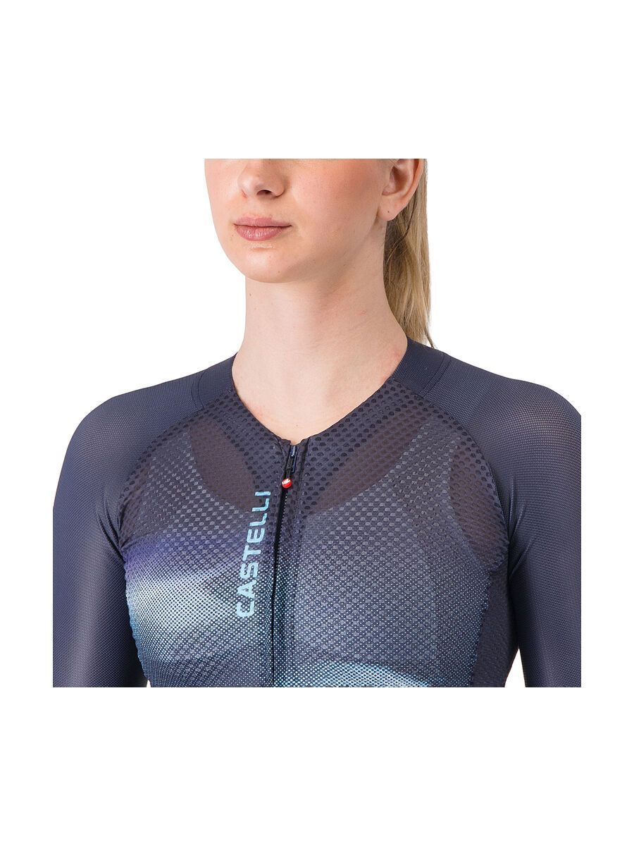 Castelli Climber's A/C W Jersey, belgian blue/neon cobalt-silve - Bild 4