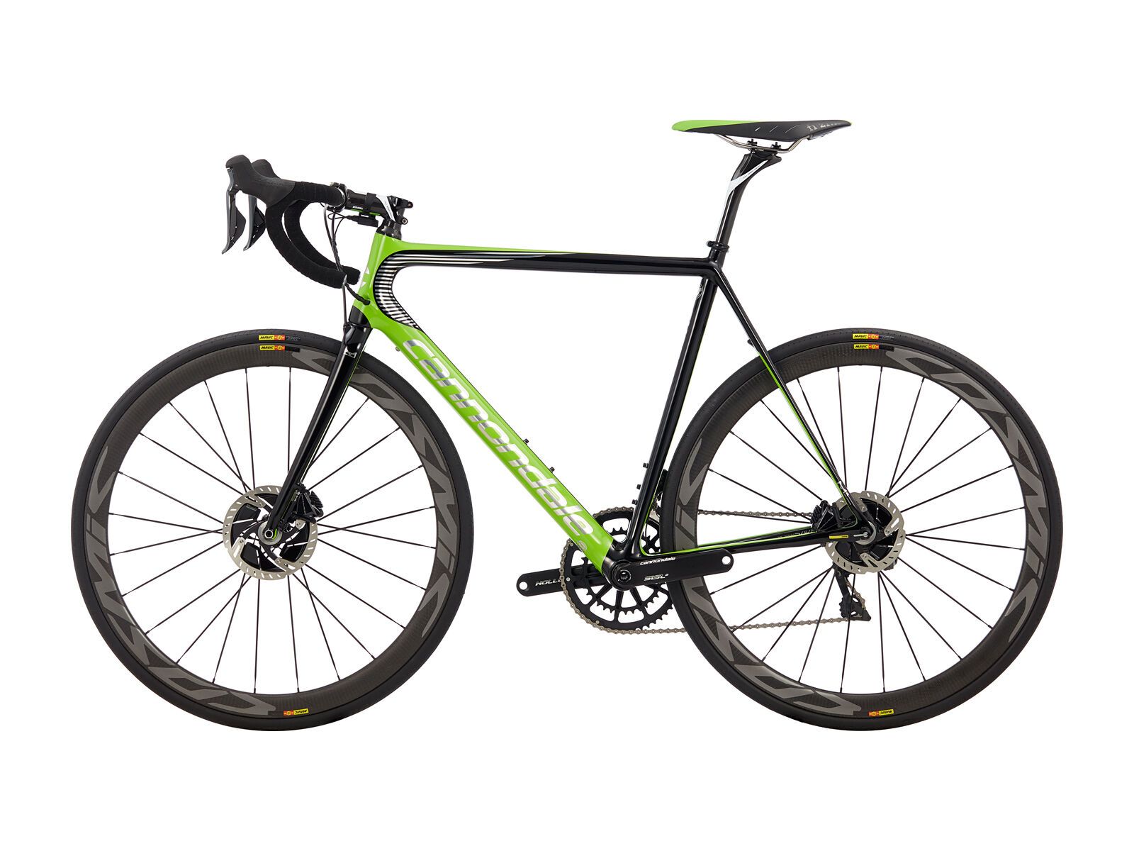 Cannondale SuperSix Evo Hi-Mod Disc Team Di2, cannondale green w/ jet black and chrome - gloss (rep) - Bild 4