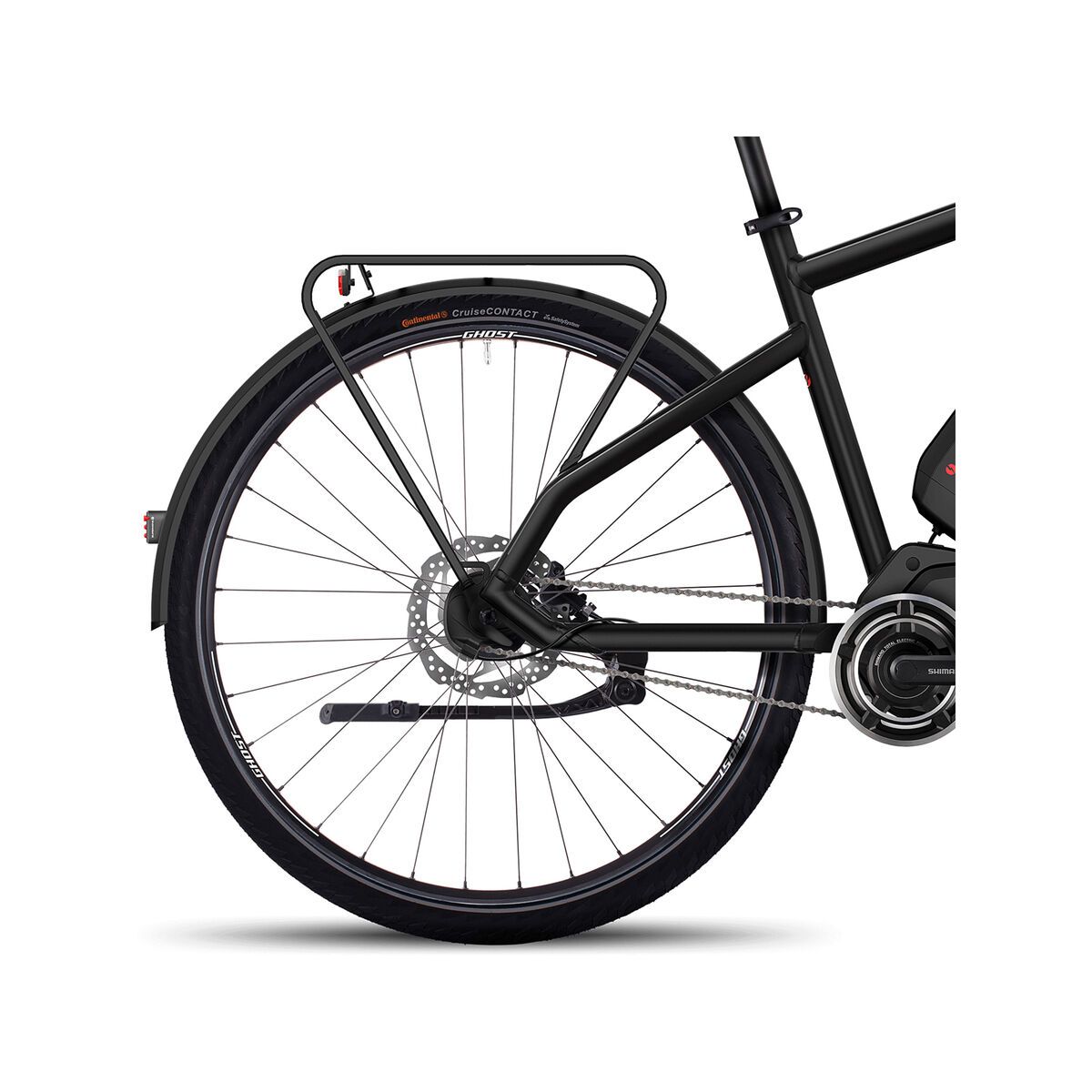 Ghost Hybride Square Trekking 6, night black/urban grey/neon red - Bild 4