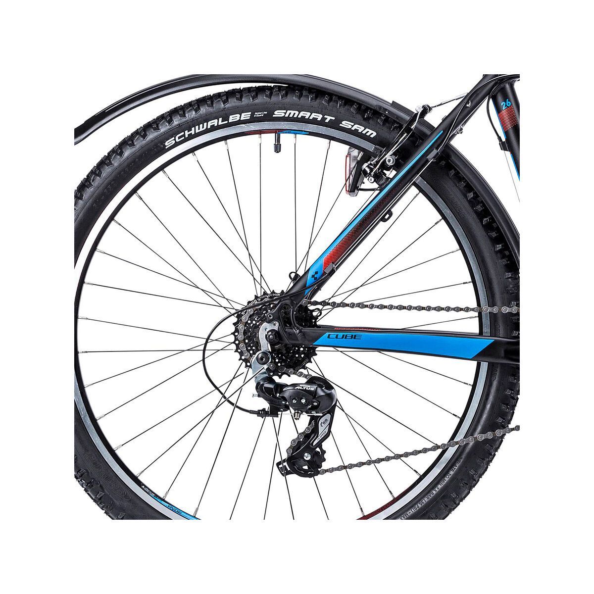 Cube Aim Allroad 26, black/red/blue - Bild 4