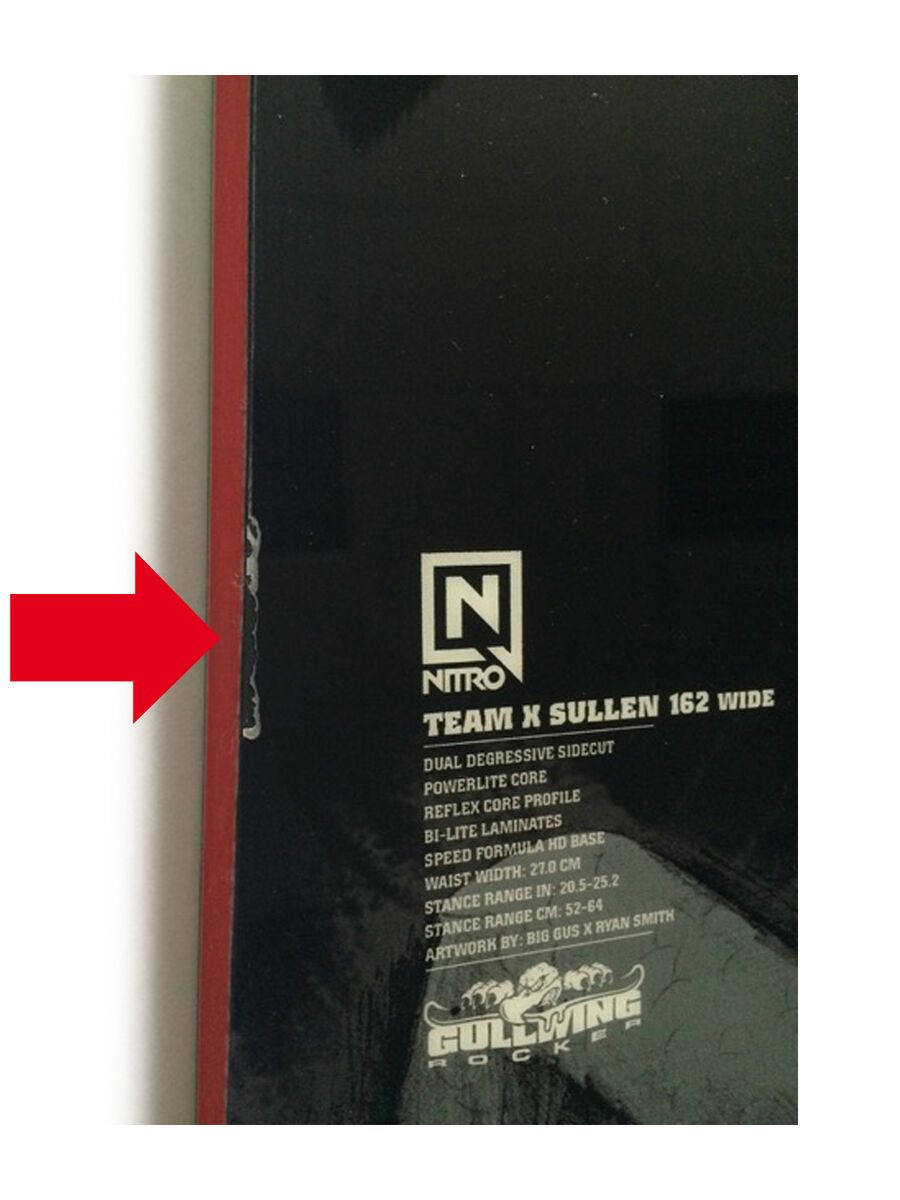 *** 2. Wahl *** Nitro Team Gullwing X Sullen Wide 2015 - Snowboard | Größe 162 cm - Bild 3