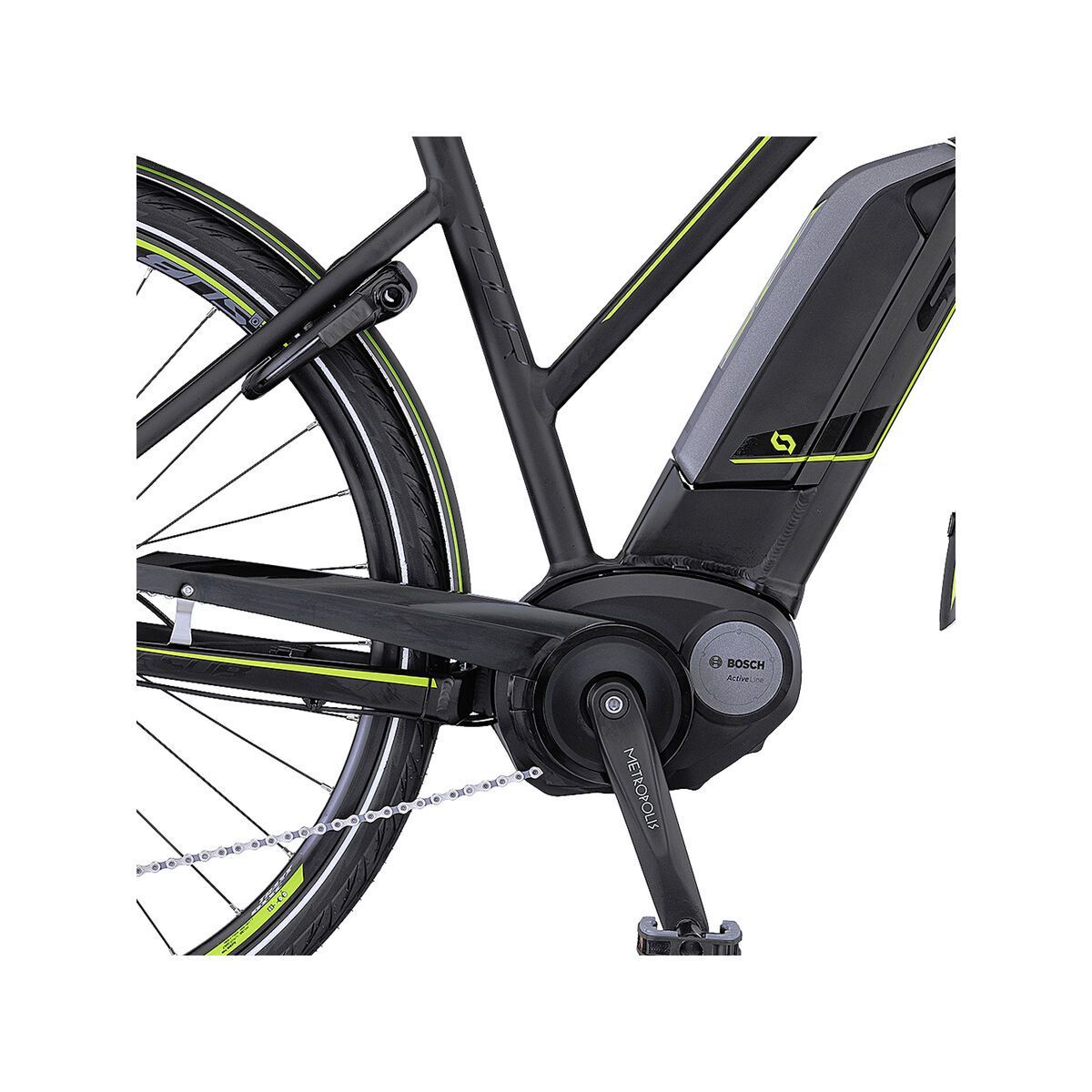 Scott E-Sub Tour Lady, black/lime - Bild 3