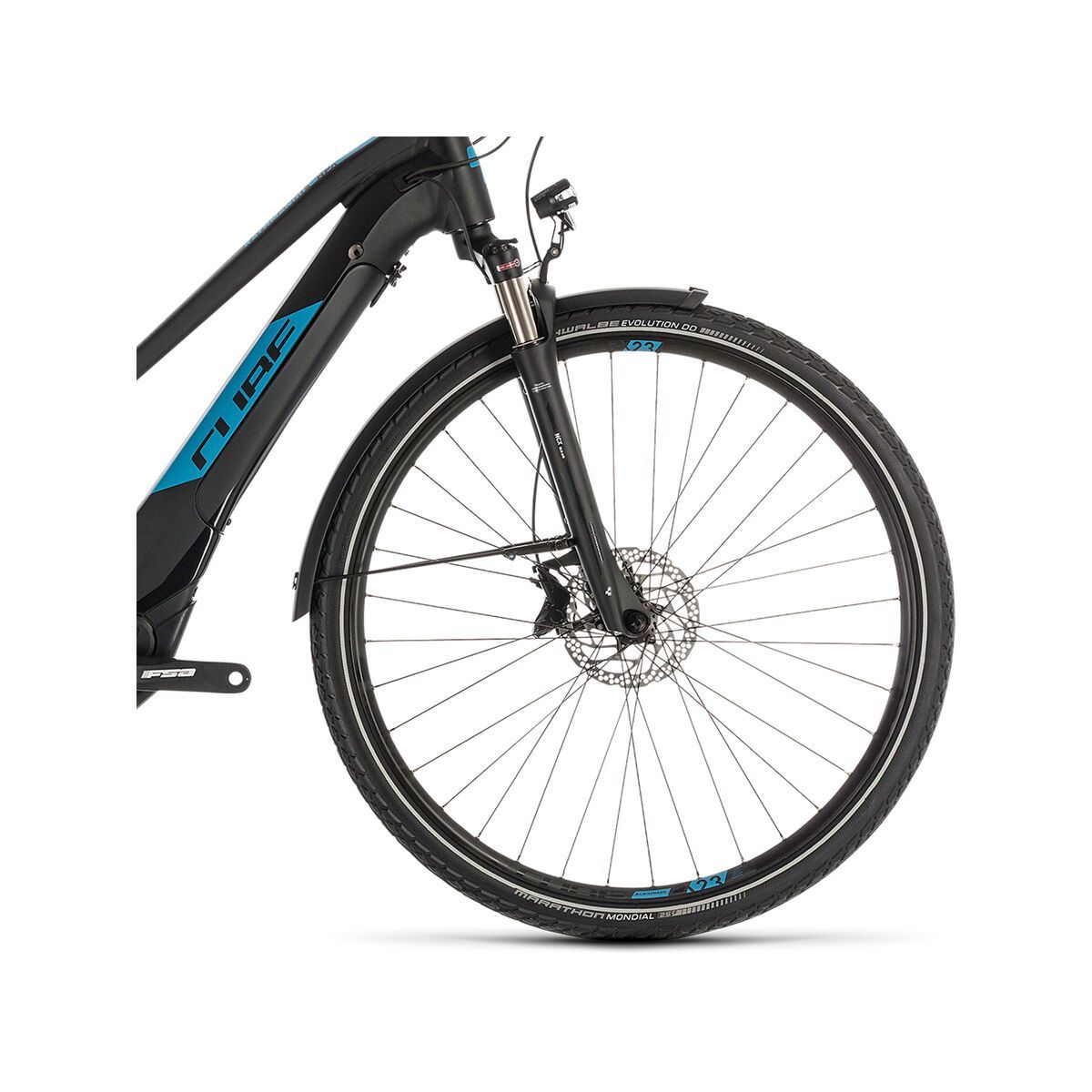 Cube Kathmandu Hybrid EXC 500 Trapeze, black´n´blue - Bild 2