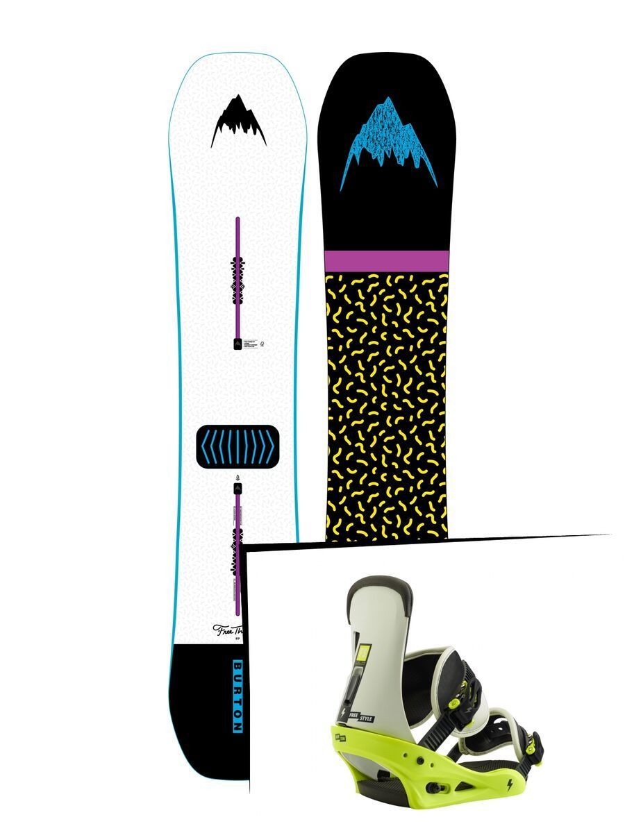 Set: Burton Free Thinker 2019 + Burton Freestyle mtn dude green - Bild 1