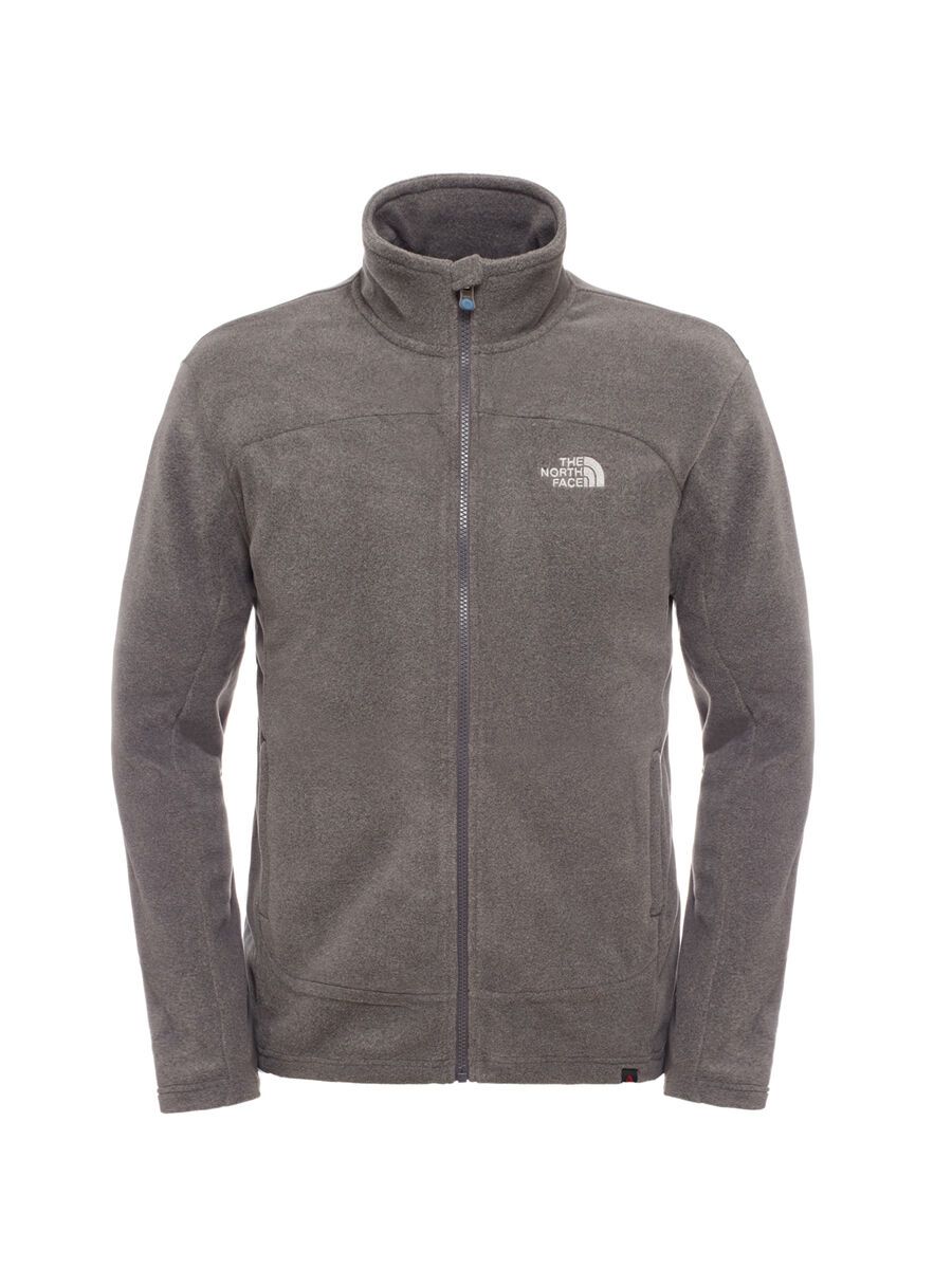 The North Face Mens 100 Glacier Full Zip, graphite grey heather - Bild 1