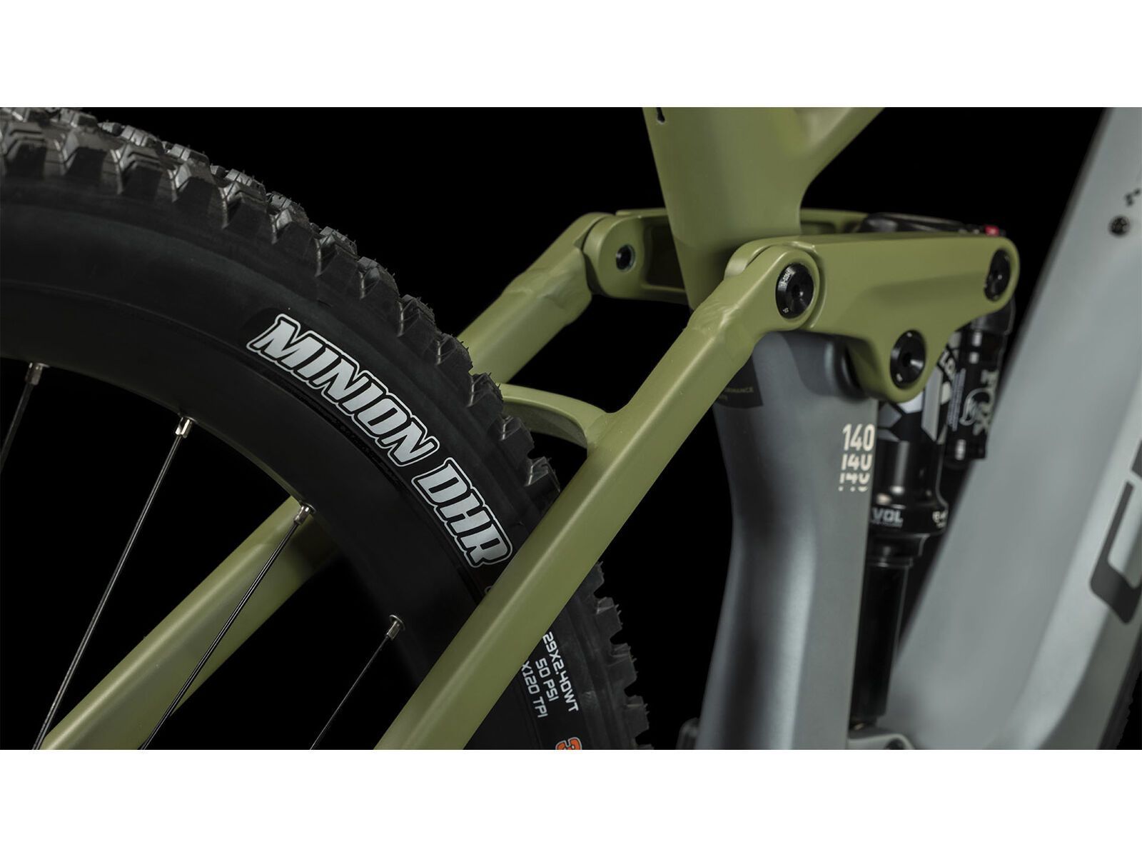 Cube Stereo Hybrid 140 HPC TM 750 27.5, flashgrey´n´olive - Bild 5