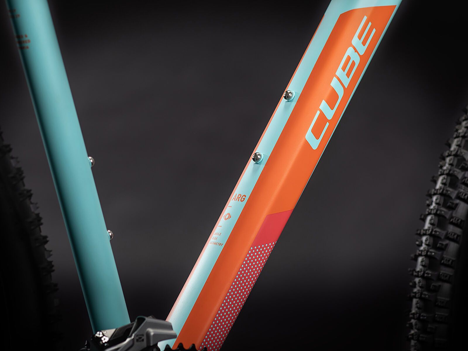 Cube Access WS Pro 27.5, iceblue´n´orange - Bild 3