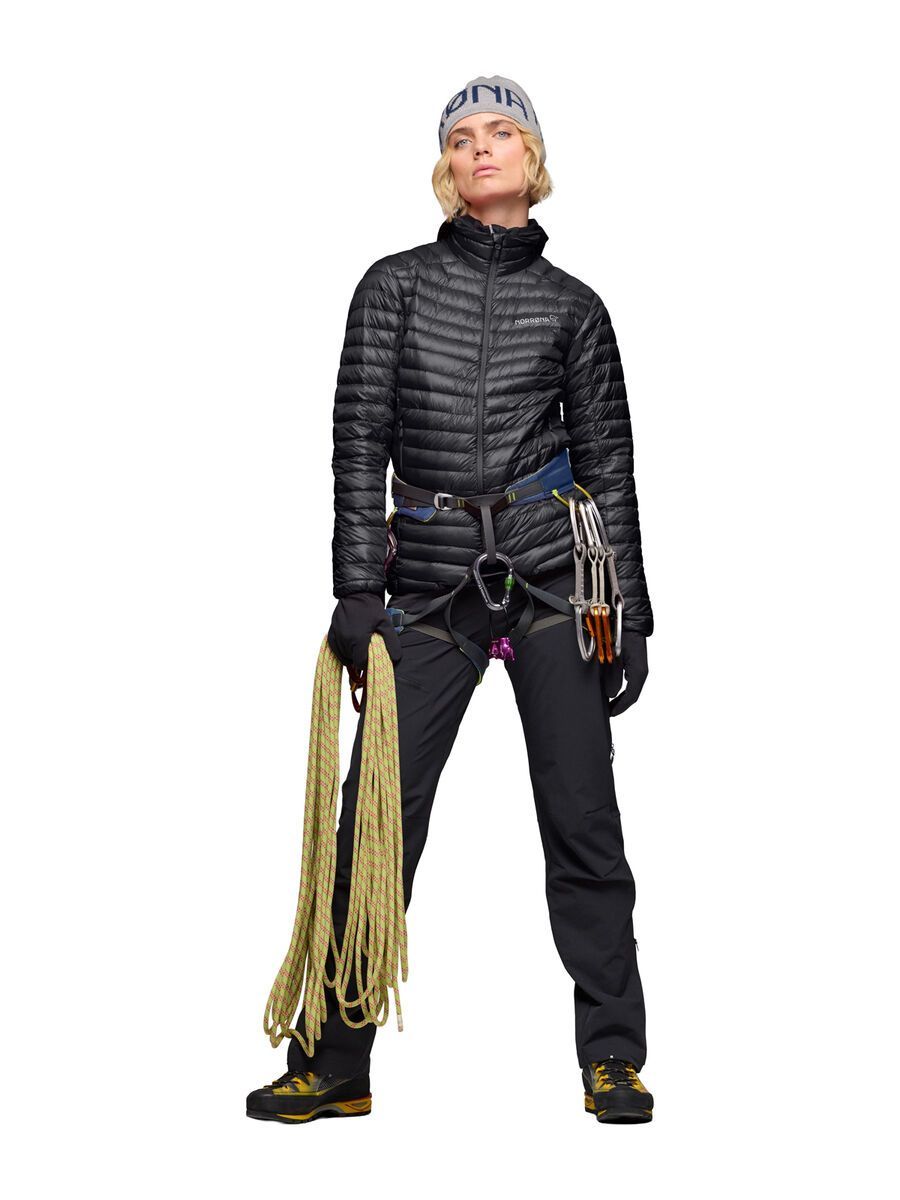 Norrona trollveggen down800 super light Jacket W's, caviar black - Bild 8