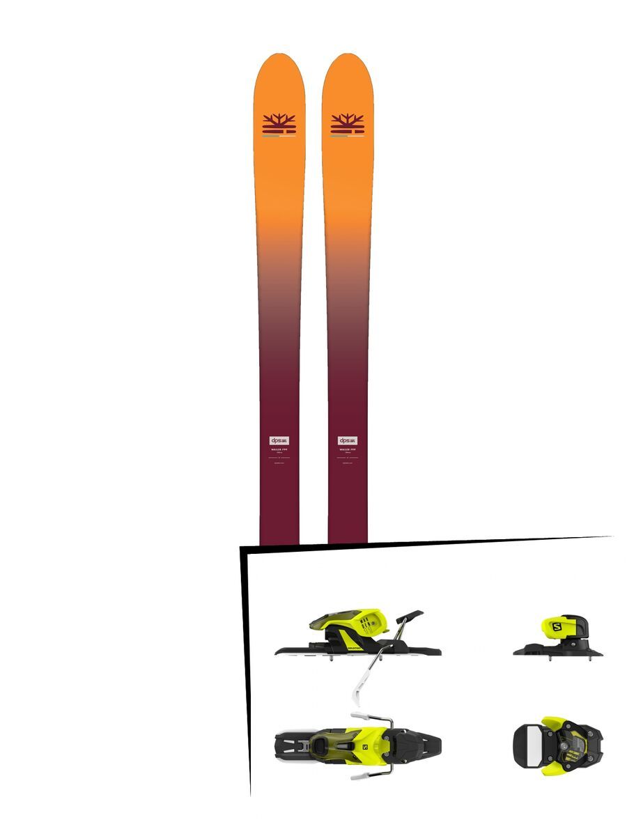 Set: DPS Skis Wailer F99 Foundation 2018 + Salomon Warden 11 yellow/black - Bild 1