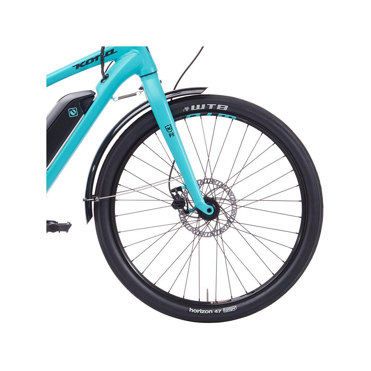 Kona Electric Ute Lastenrad, matt dirty cyan w/ charcoal decals - Bild 3