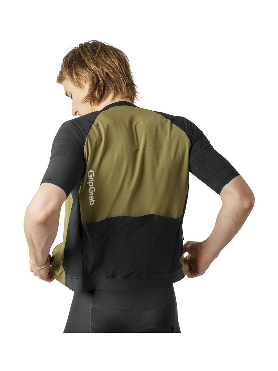 GripGrab Grinta Short Sleeve Jersey, olive green - Bild 6