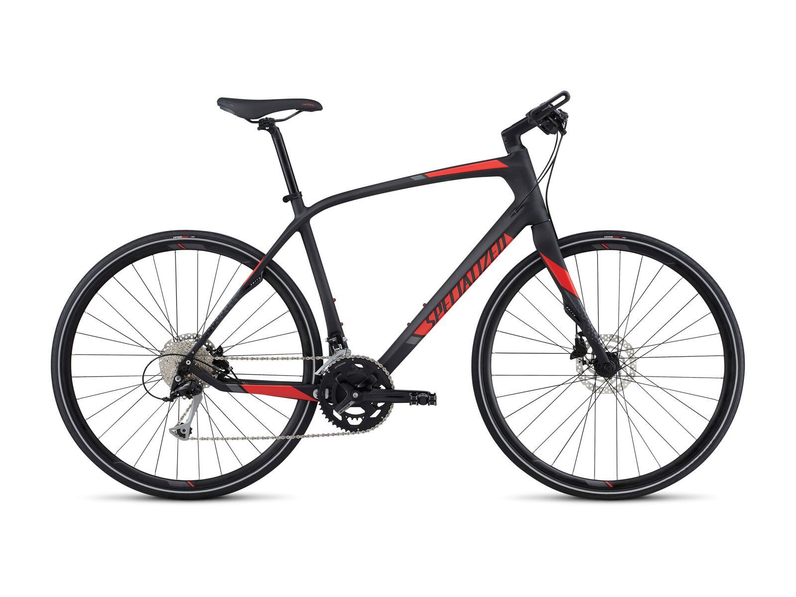 Specialized Sirrus Sport Carbon, carbon/nordic red/charcoal - Bild 1