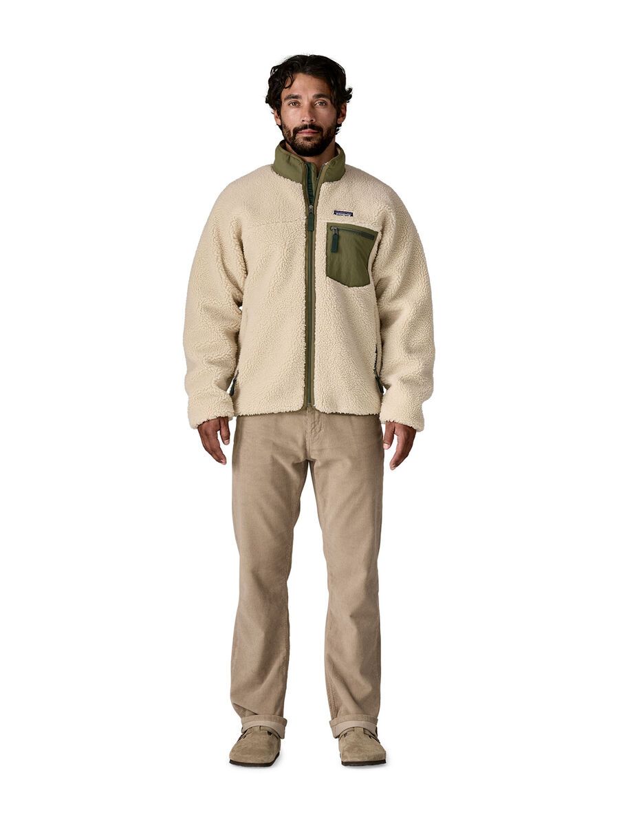 Patagonia Men's Classic Retro-X Jacket, dark natural w/basin green - Bild 5