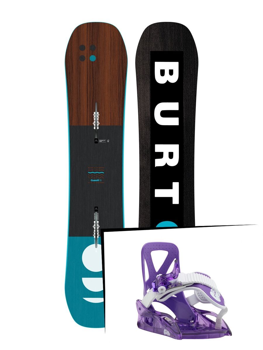 Set: Burton Custom Smalls 2019 + Burton Grom purple - Bild 1