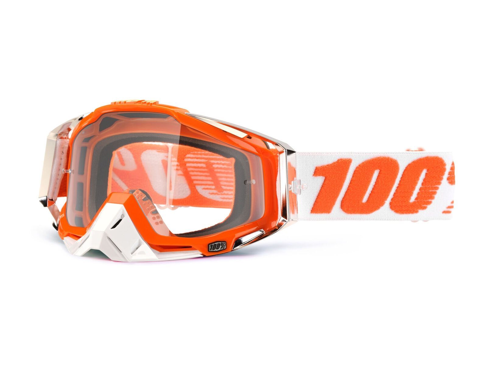 100% Racecraft, mandarina2/gold mirror + clear - Bild 4