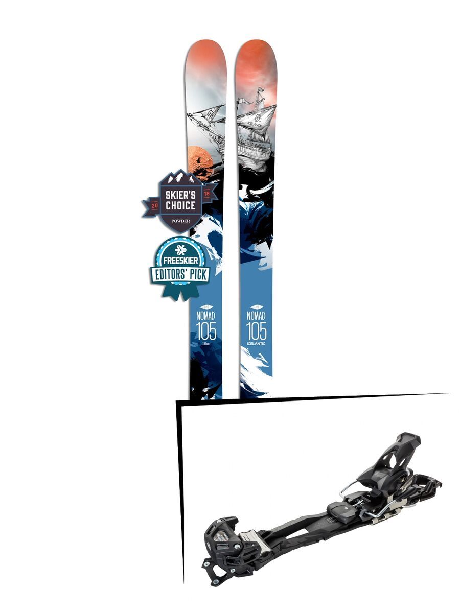 Set: Icelantic Nomad 105 Lite 2018 + Tyrolia Adrenalin 16 AT - Bild 1