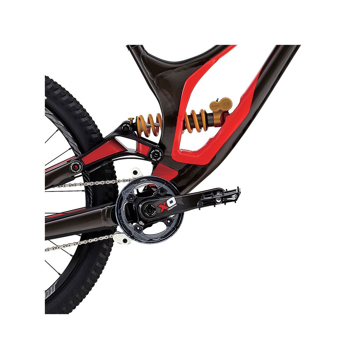 Specialized Demo 8 FSR II 650b, gloss warm charcoal/rocket red/black - Bild 3