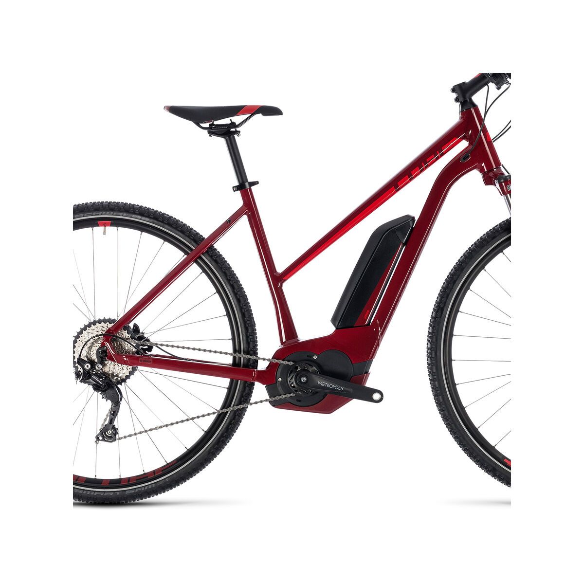 Cube Cross Hybrid Pro 400 Trapeze, darkred´n´red - Bild 4