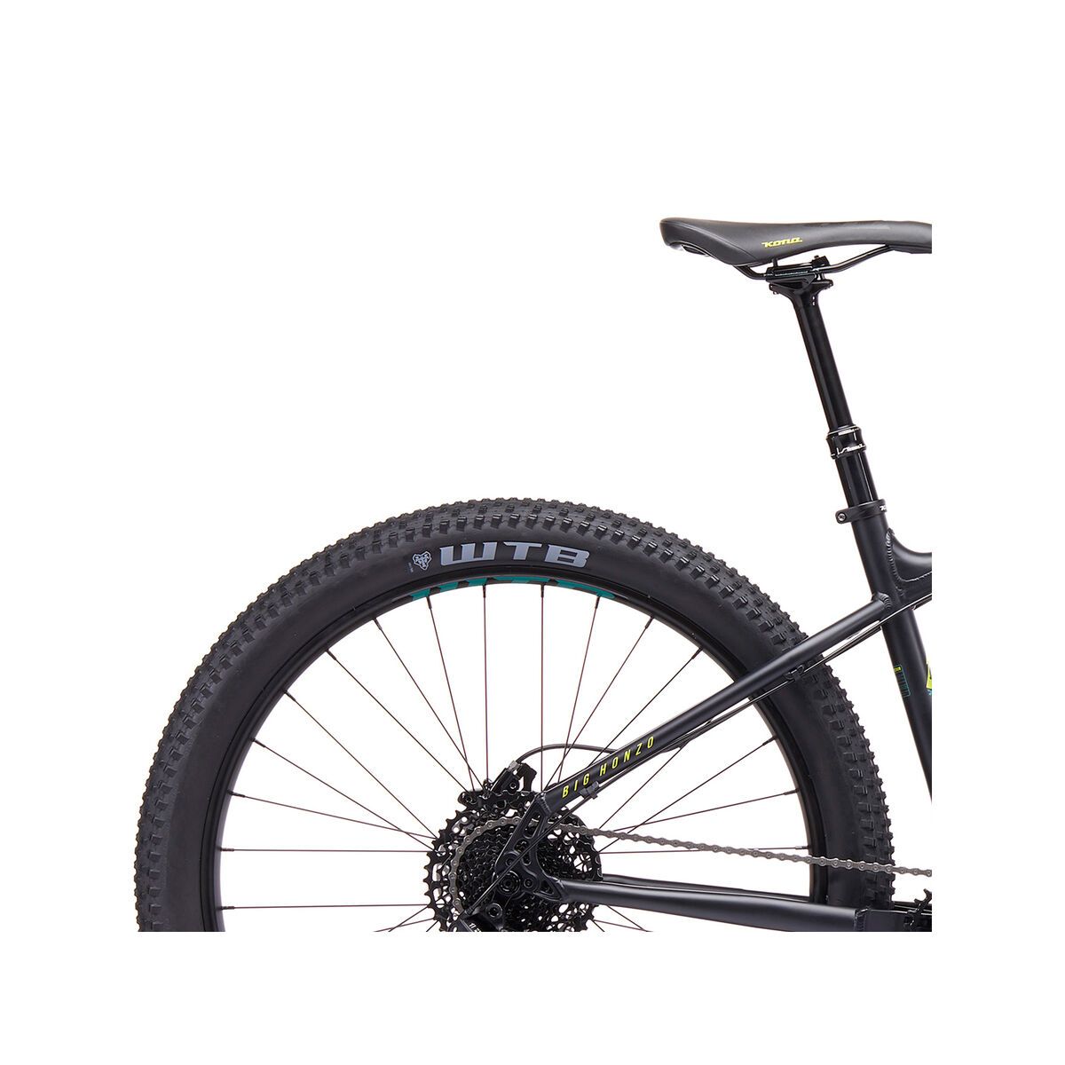 Kona Big Honzo, matt black w/ emerald green & yellow decals - Bild 6