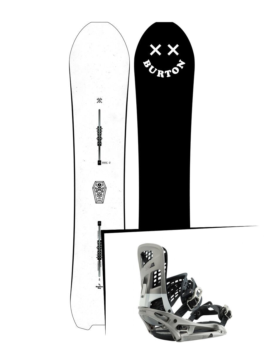 Set: Burton Skeleton Key 2019 + Burton Genesis EST super silver - Bild 1