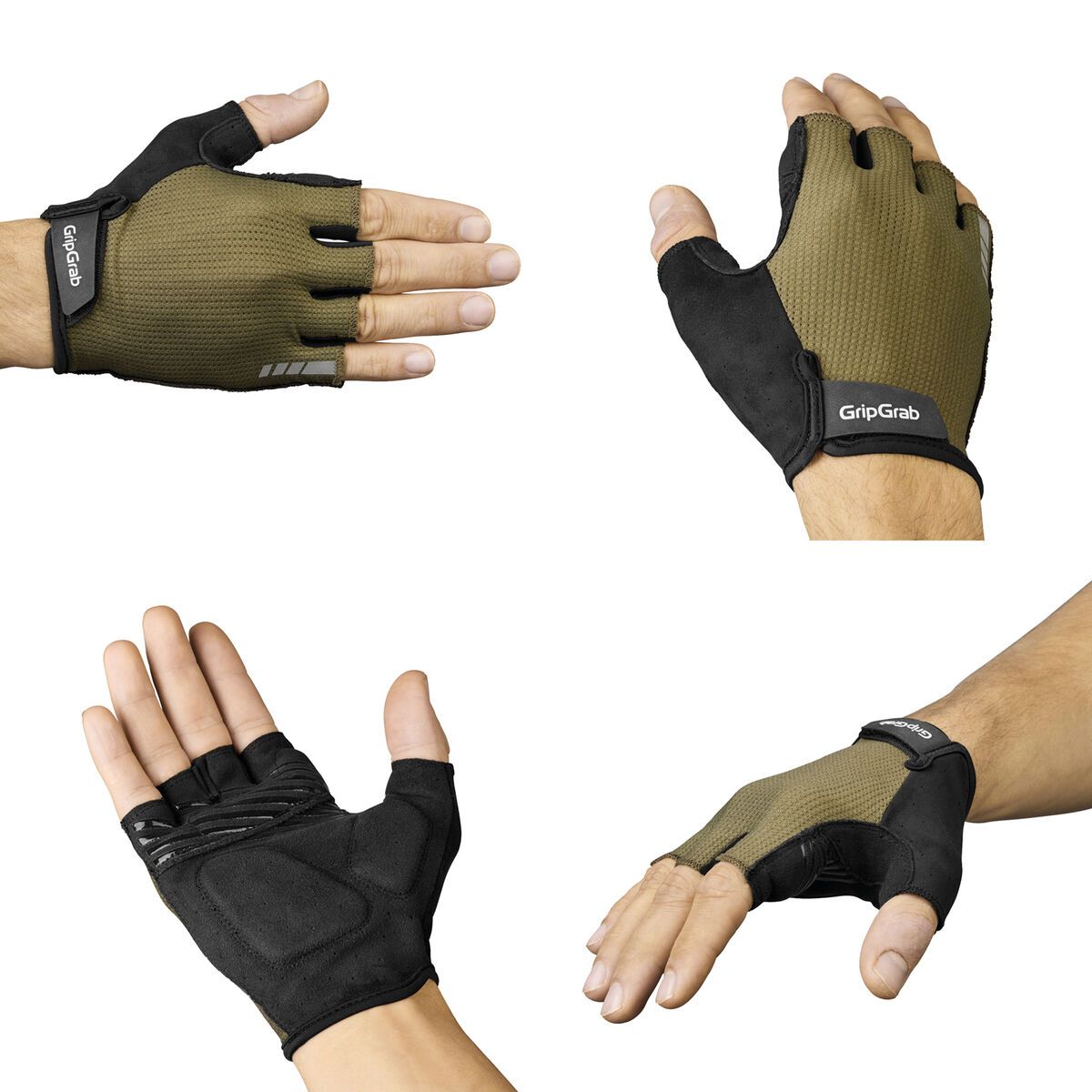 GripGrab EXPLR Padded Short Finger Summer Gloves, olive green - Bild 6