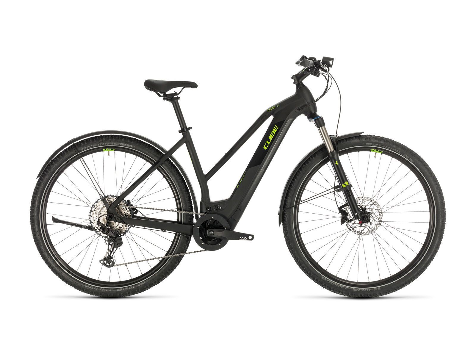 Cube Cross Hybrid Race Allroad 500 Trapeze, black´n´green - Bild 1