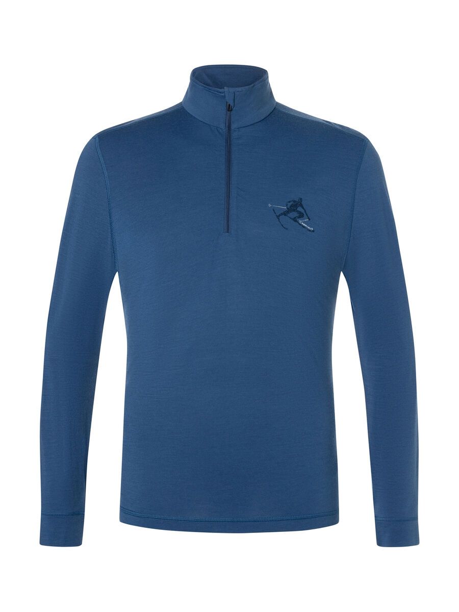 super.natural Tundra175 Toni Zip 1/4 Herren, ocean blue/blueberry/feather grey - Bild 1