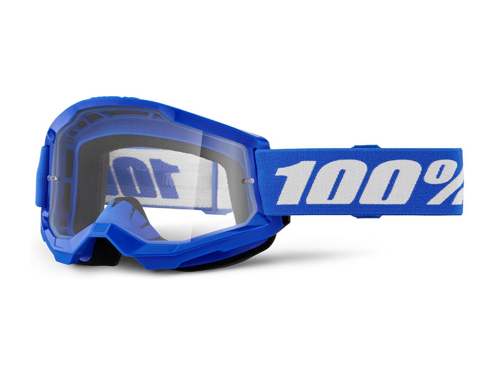 100% Strata 2 Junior Goggle - Clear Lens, blue - Bild 1