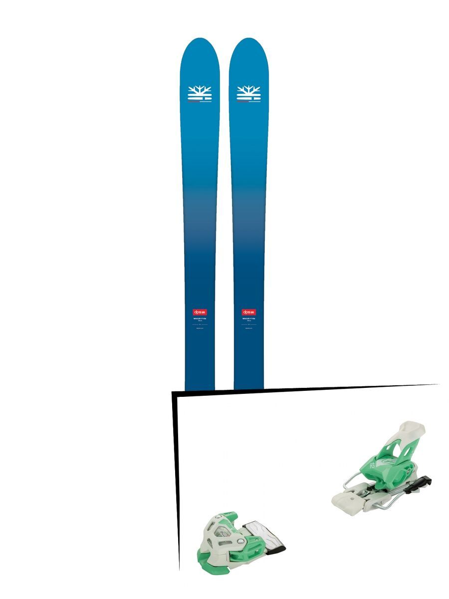 Set: DPS Skis Wailer F106 Foundation 2018 + Tyrolia Attack 12 solid white mint - Bild 1