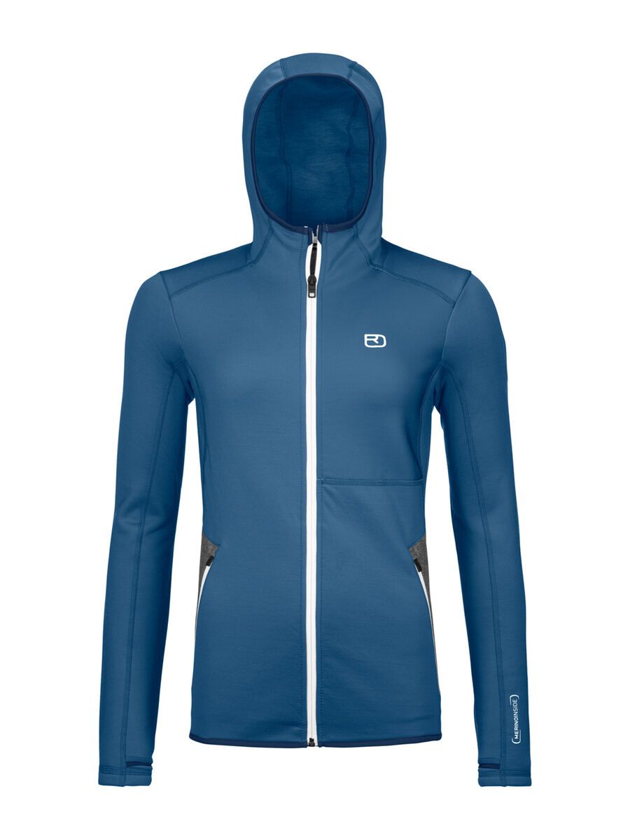 Ortovox Merino Fleece Hoody W, sea surface - Bild 1