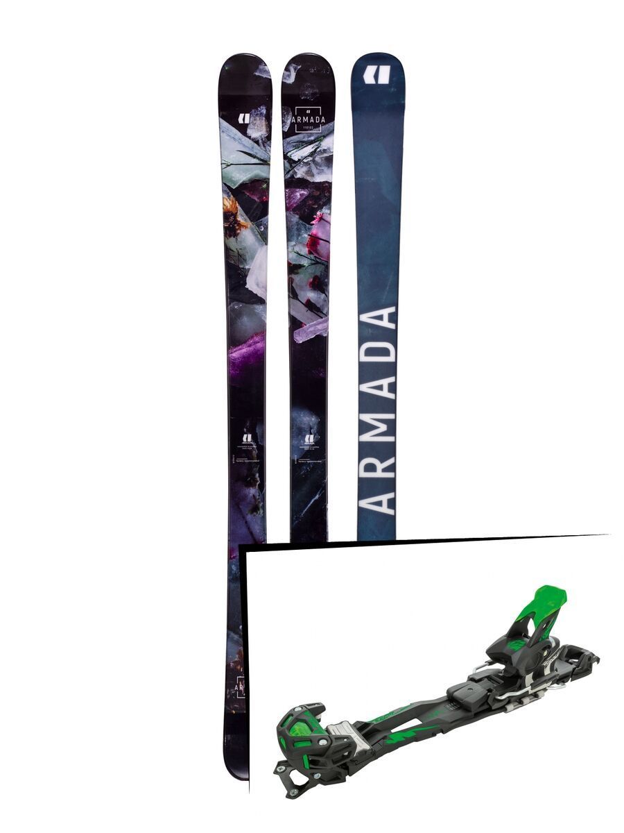 Set: Armada Arw 84 2019 + Tyrolia Adrenalin 16 solid black flash green - Bild 1