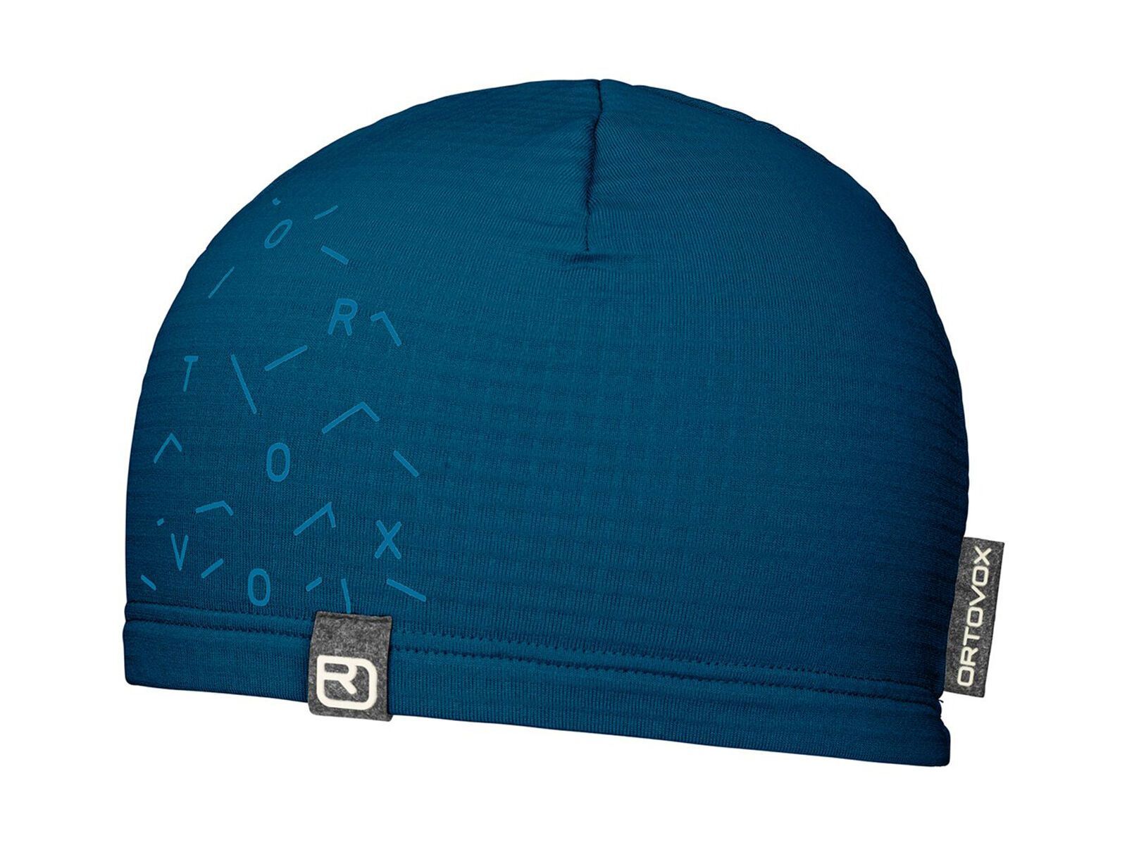 Ortovox Merino Fleece Light Grid Beanie, petrol blue - Bild 1
