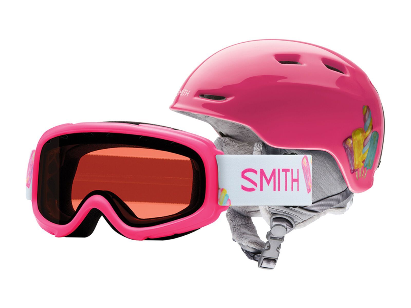 Smith Zoom Jr/Gambler 53-58 cm, pink popsicles/Lens: rc36 - Bild 1