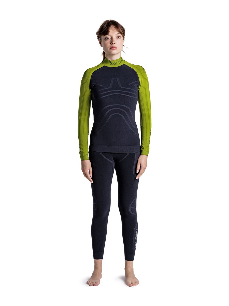 X-Bionic Heatloop Shirt LS Wmn, moss green/x black - Bild 3