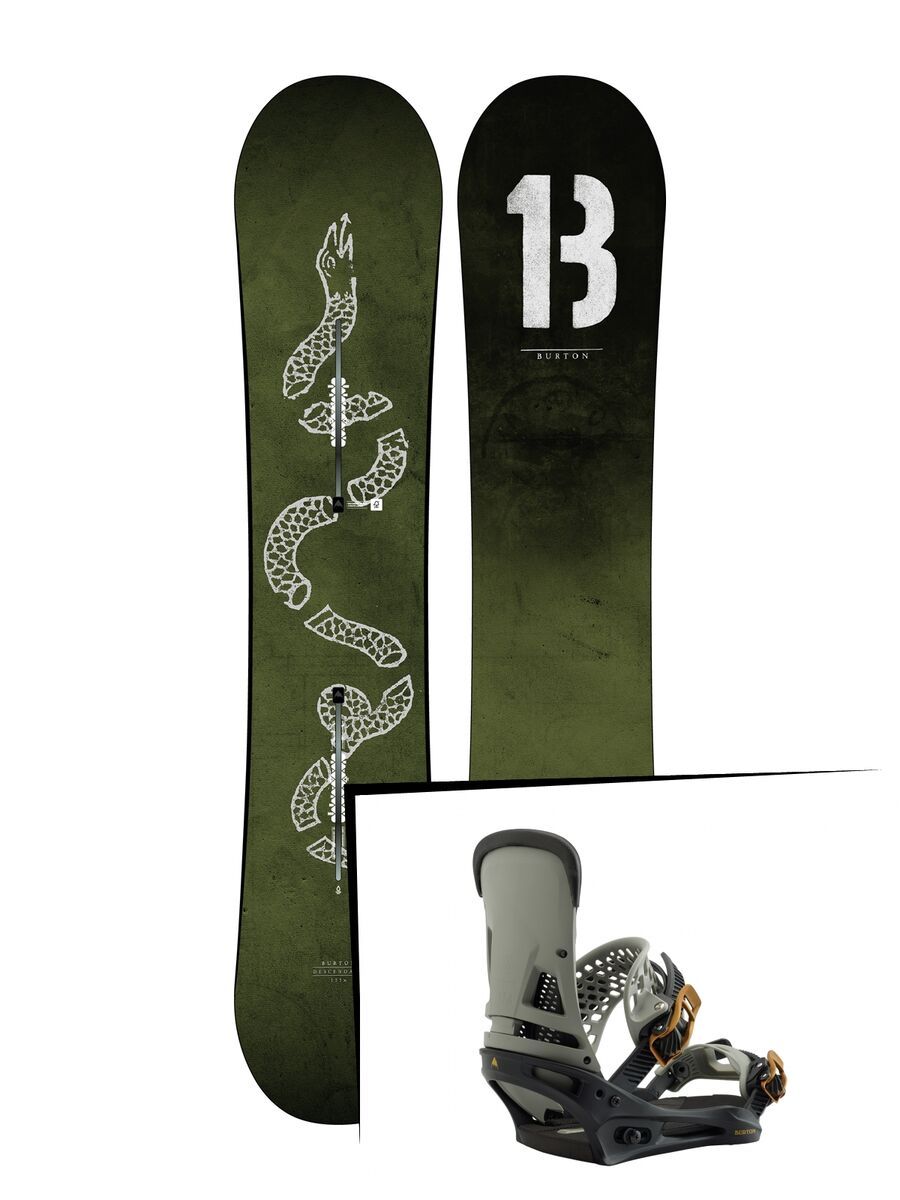 Set: Burton Descendant Wide 2019 + Burton Malavita black/gray - Bild 1