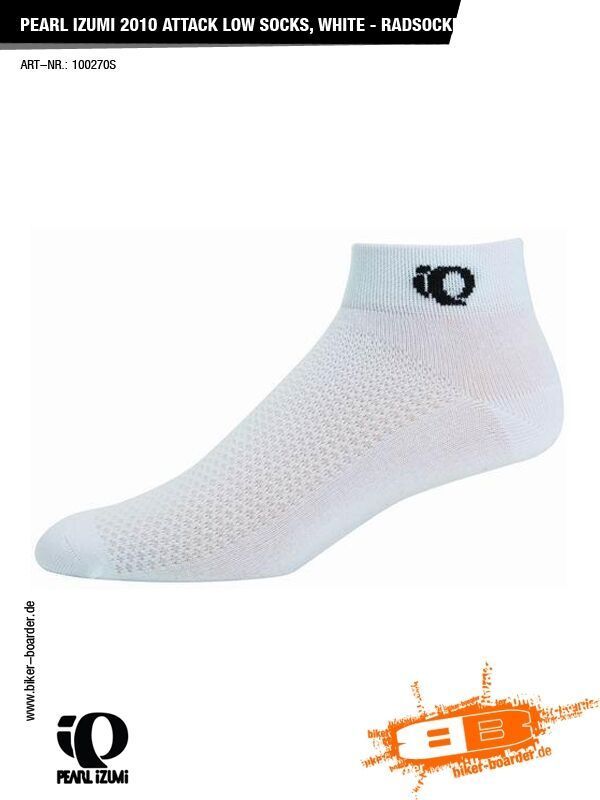 Pearl Izumi Attack Low Socks, White - Bild 1
