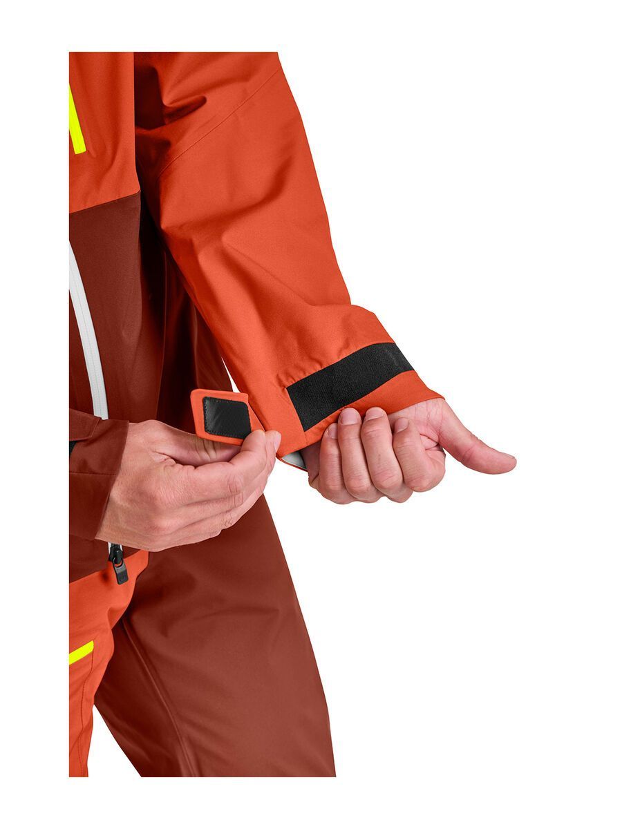 Ortovox 3L Ortler Jacket M, clay orange - Bild 3