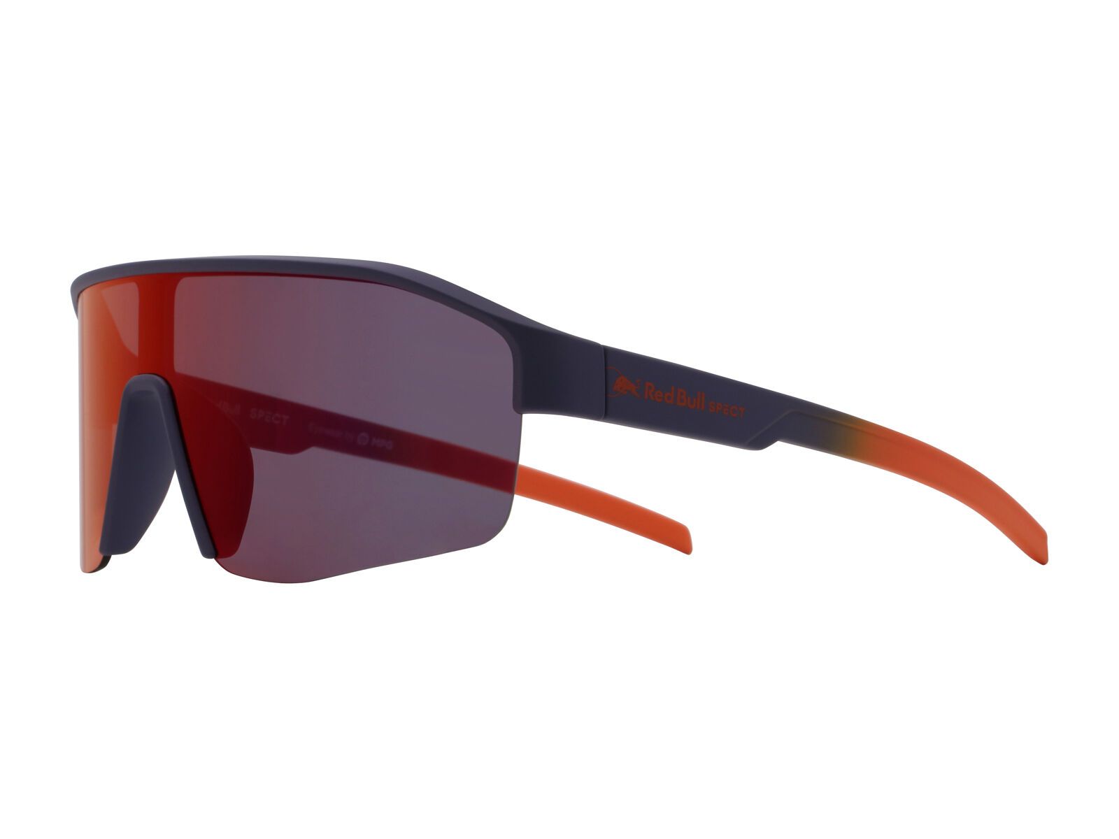Red Bull Spect Eyewear Dundee, Smoke/Red-Purple Mirror / soft touch midnight - Bild 4