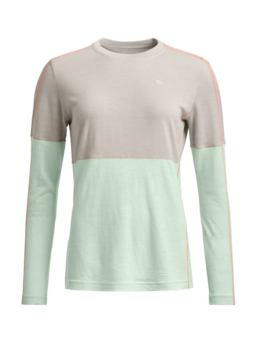 Ortovox 185 Rock'n'wool Long Sleeve W, white tea - Bild 1