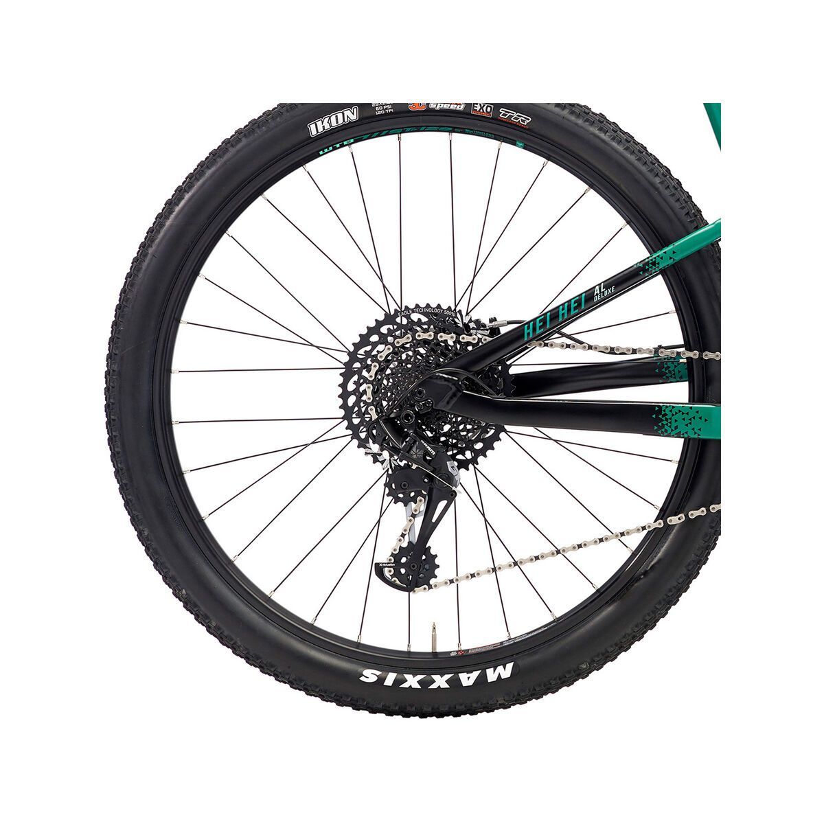 Kona Hei Hei AL/DL, matt green & black w/ black & green decals - Bild 5