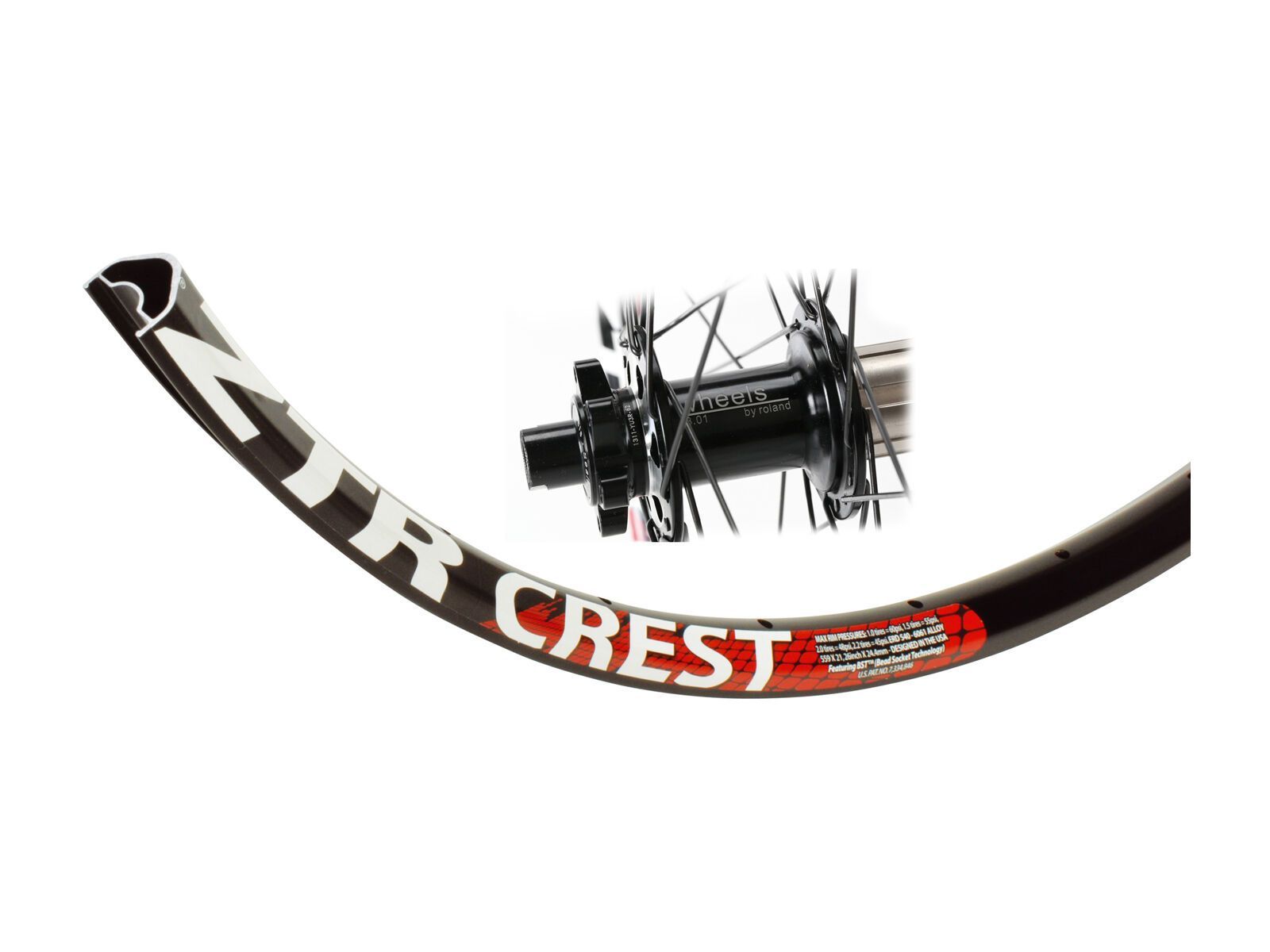 Stan's NoTubes ZTR Crest 27.5 / Wheels 3.01, CX-Ray, schwarz - Bild 1