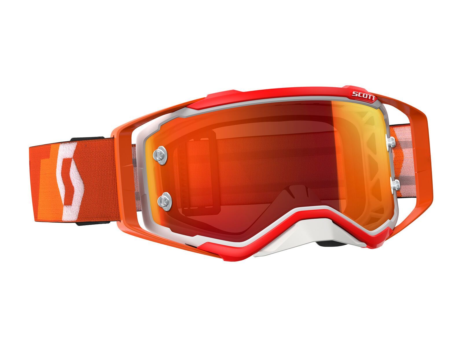 Scott Goggle Prospect, orange/white/Lens: orange chrome - Bild 1