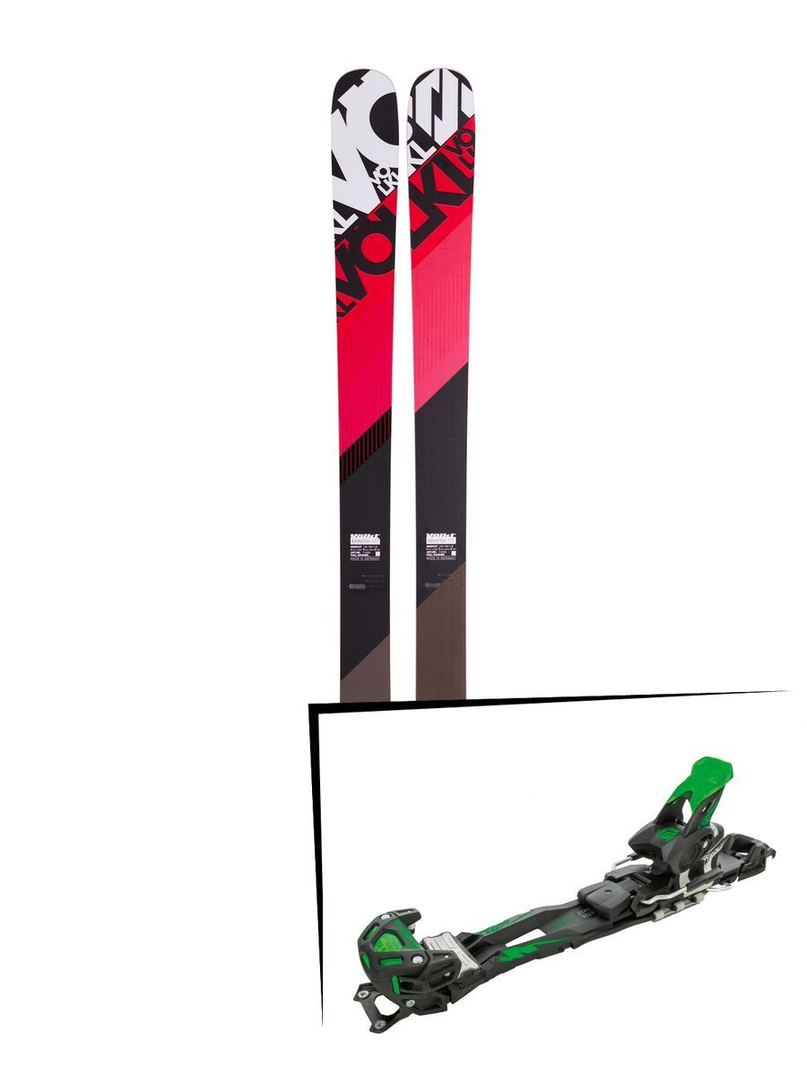 Set: Völkl Mantra 2016 + Tyrolia Adrenalin 16 ohne Bremse, solid black flash green - Skiset - Bild 1