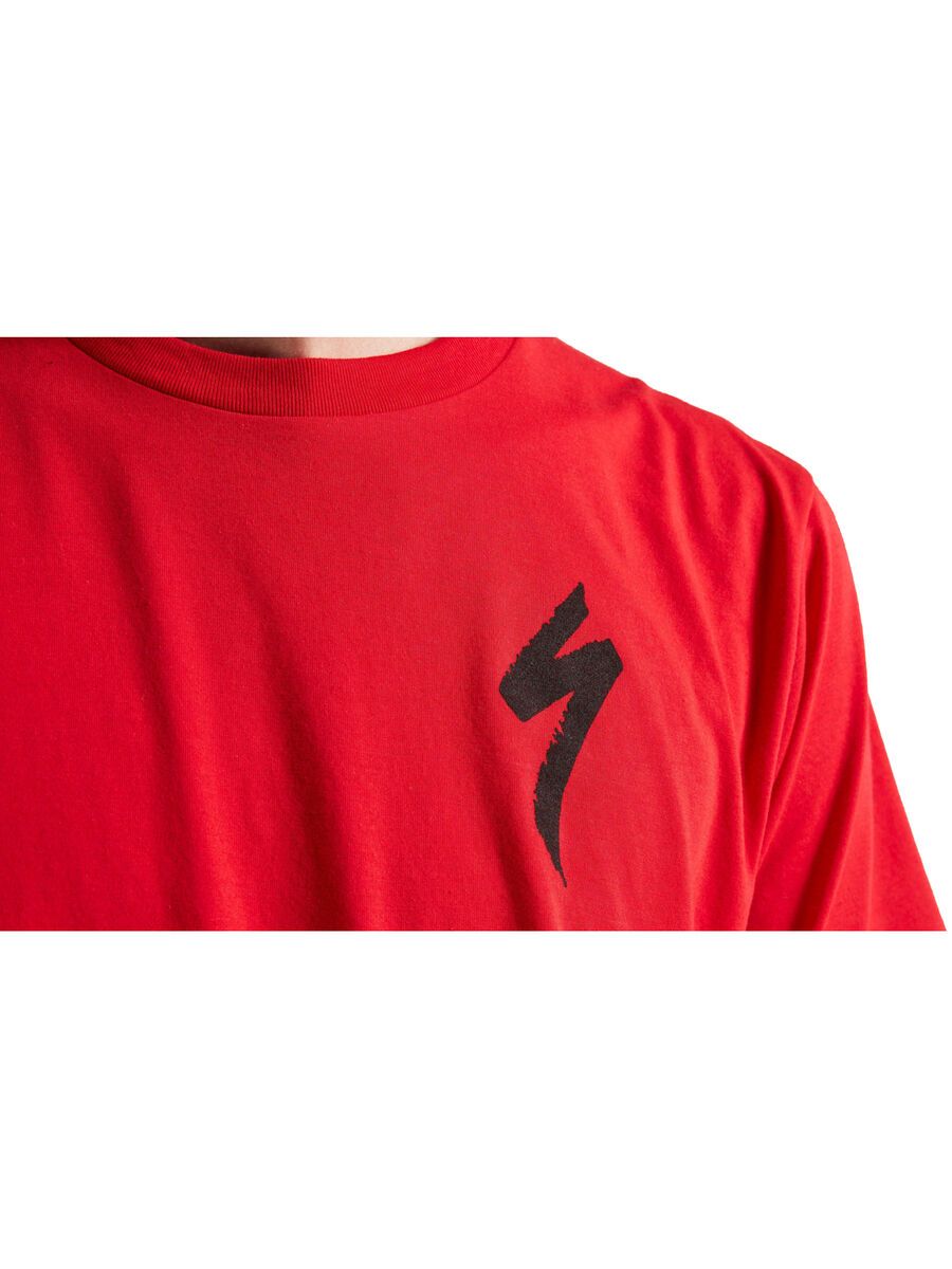 Specialized Men's S-Logo Short Sleeve Tee, flo red - Bild 4