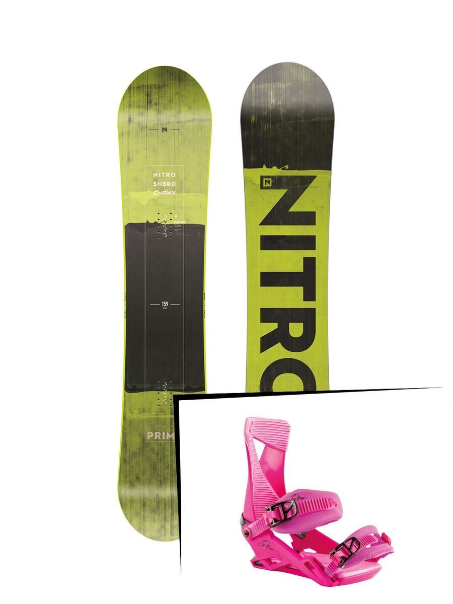 Set: Nitro Prime Toxic Wide 2019 + Nitro Zero muted brights series raspberry - Bild 1