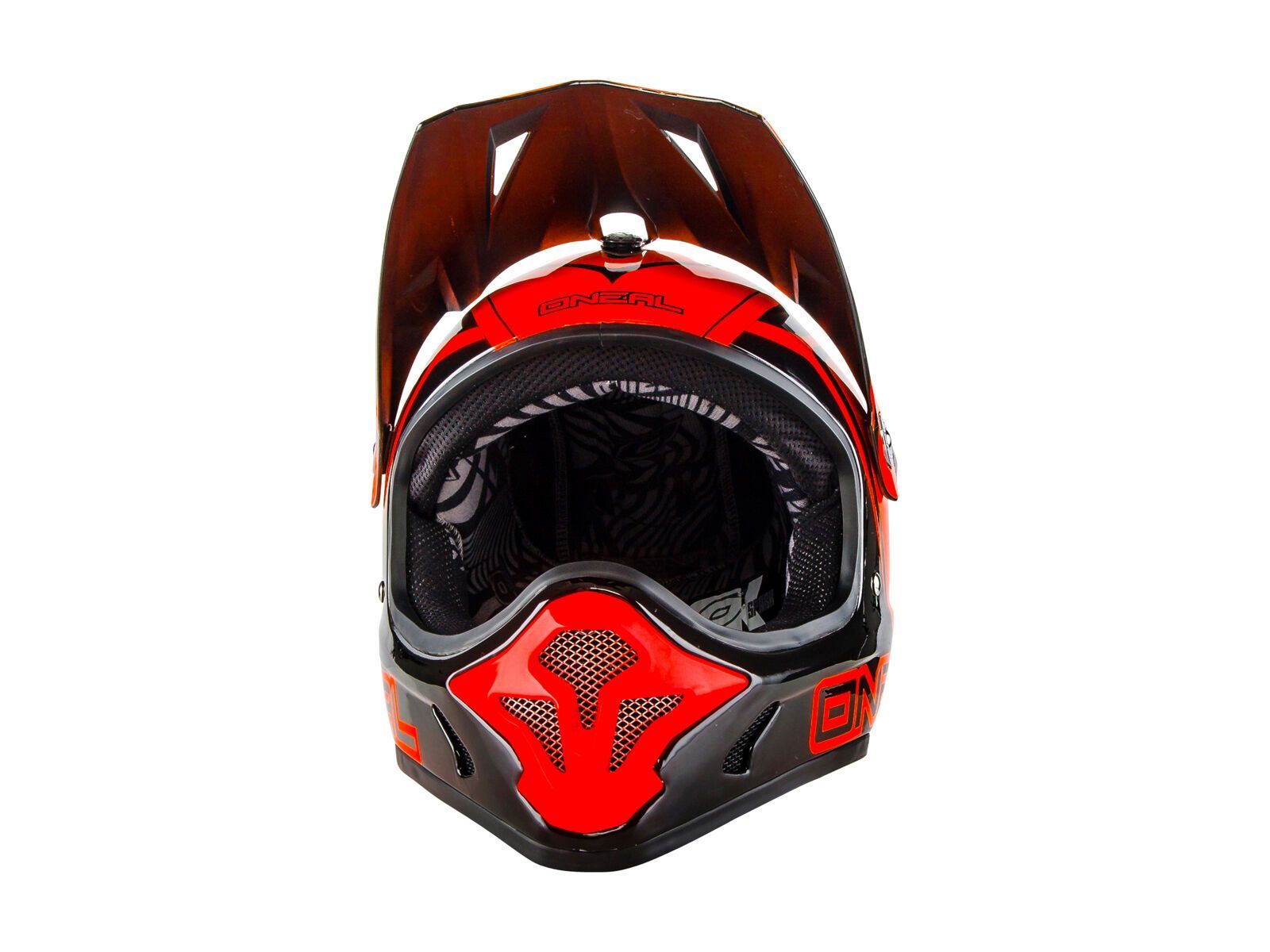 ONeal Spark Fidlock DH Helmet Steel, black/red - Bild 2