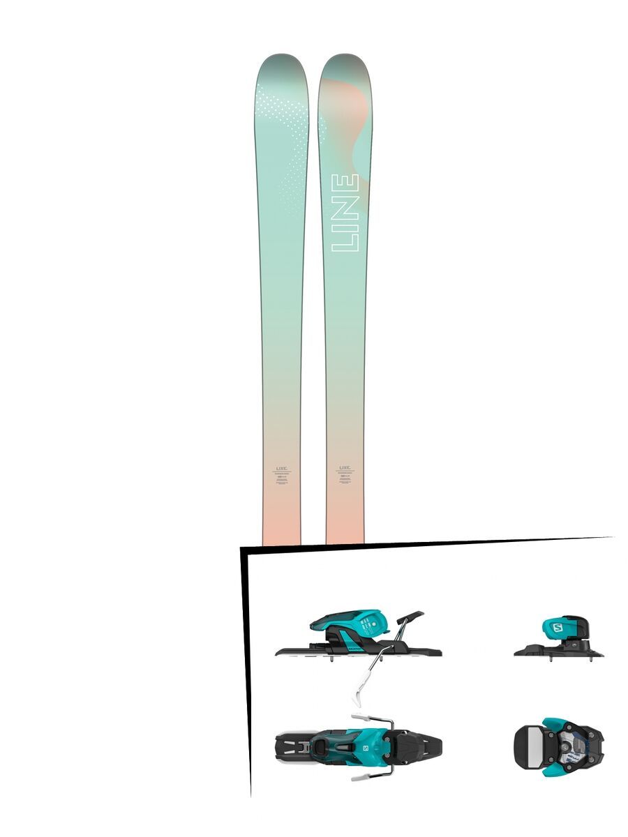 Set: Line Soulmate 86 2018 + Salomon Warden 11 turquoise/black - Bild 1