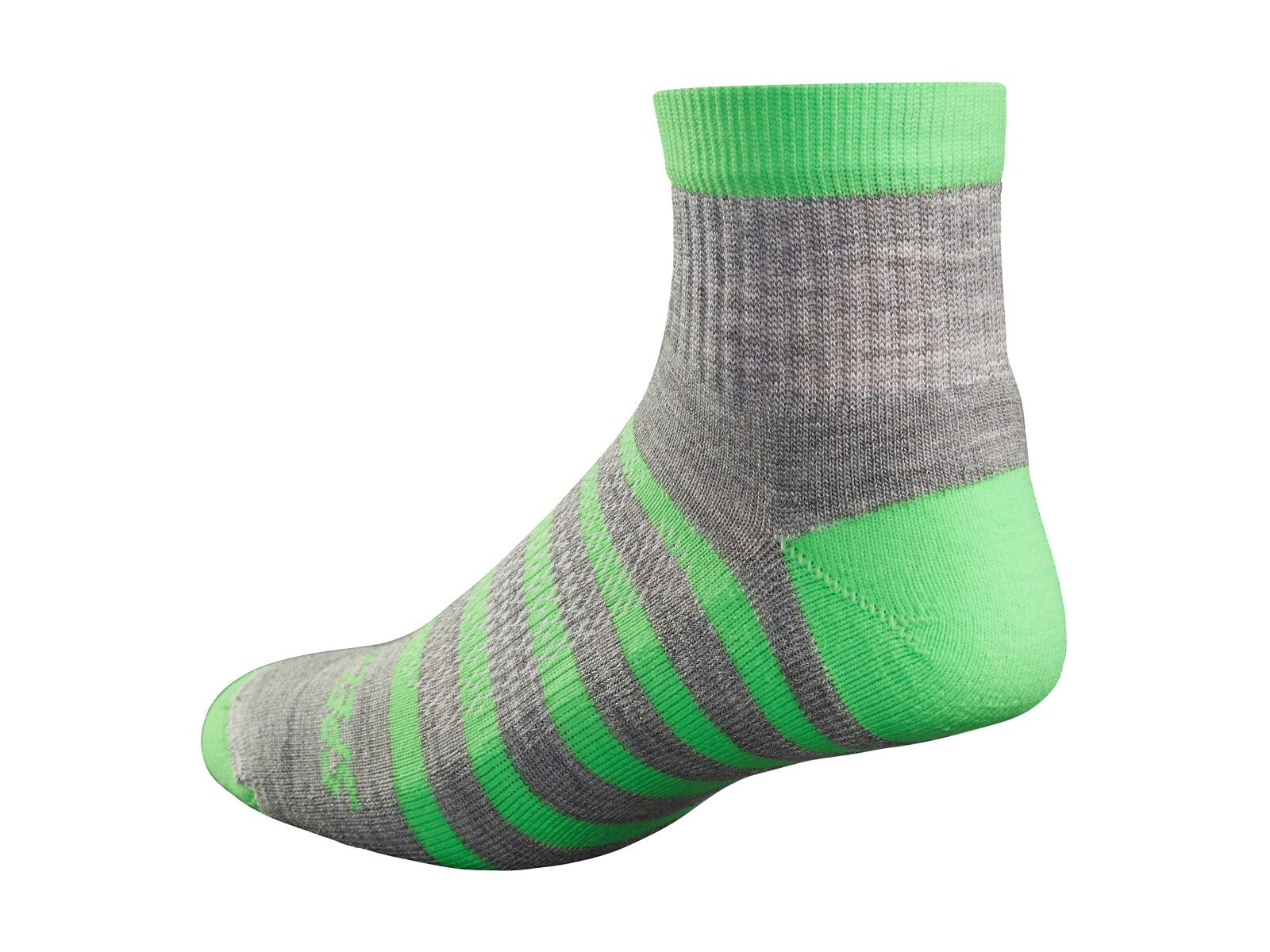 Specialized Mountain Mid Sock, light grey/monster green - Bild 1